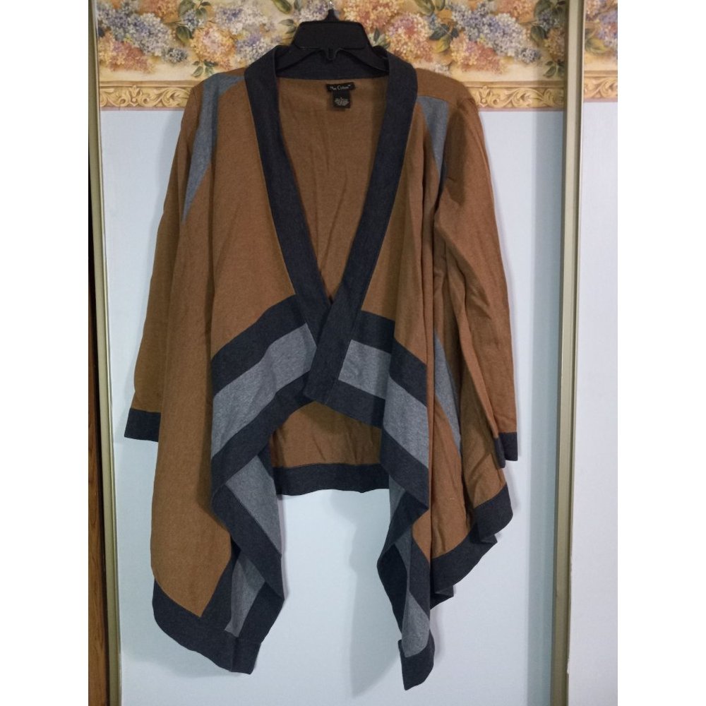 Nue Options Large Open Country Comfort Outdoor Classic Knit Cardigan Sweater